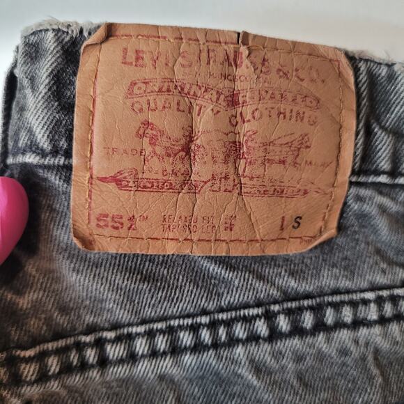 Levi's 551 Mom Jeans VTG 80s 90s Fits 8 Reg USA High Rise Tapered Distressed - Picture 6 of 8